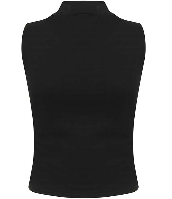 SF Ladies High Neck Crop Vest