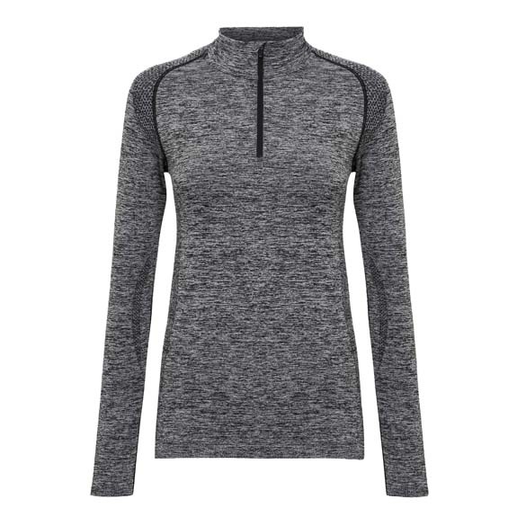 Women&#39;s TriDri&#174; seamless &#39;3D fit&#39; multi-sport performance zip top